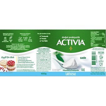 Activia Laktozsuz Kaymaksız Yoğurt 400 gr