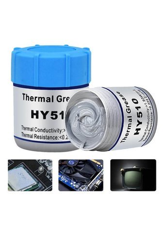 Thermal Grease HY-510 1.93 W/mk Kavanoz Ekran Kartı İşlemci Laptop PS3 PS4 Termal Macun 10 gr