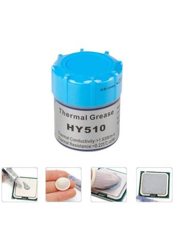 Thermal Grease HY-510 1.93 W/mk Kavanoz Ekran Kartı İşlemci Laptop PS3 PS4 Termal Macun 10 gr