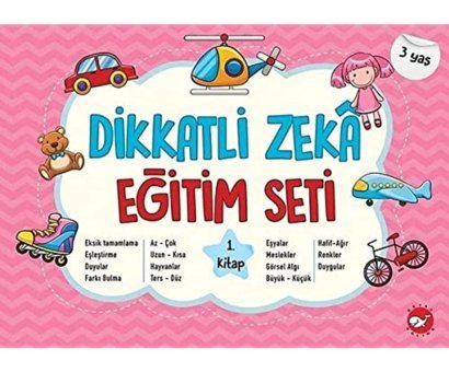 Dikkatli Zeka Eğitim Seti 1. Kitap 3 Neşe Duran Beyaz Balina Yayınları