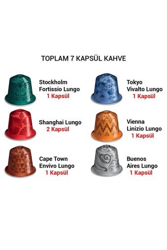 Nespresso World Explorations Lungo 7'li Kapsül Kahve