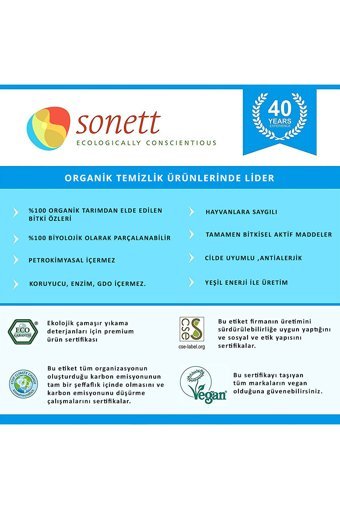 Sonett Organik Banyo Temizleyici Sprey 500 ml