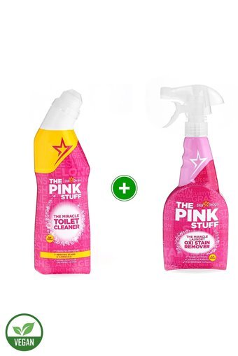 The Pink Stuff Mucizevi Oxi Leke Çıkarıcı Sprey 500 ml - Mucizevi Tuvalet Temizleyici 750 ml