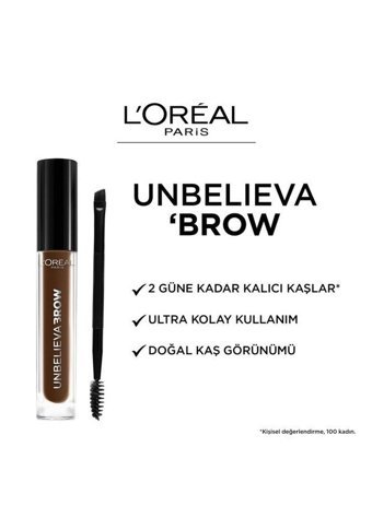 L'Oreal Paris Unbelieva Brow Long Lasting 105 Brunette Kahverengi Kaş Sabitleyici