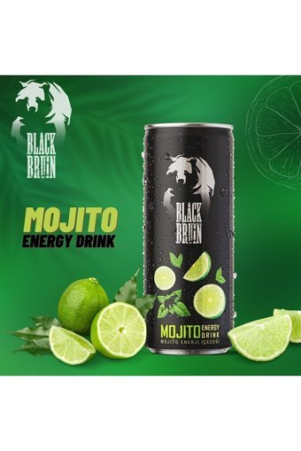 Black Bruin Mojito Aromalı Enerji İçeceği 12 Adet 250 ml