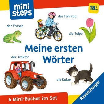 Ministeps: Mein Erster Bücher-Würfel: Meine Ersten Wörter (Bücher-Set): Ab 12 Monate (Ministeps Bücher) Milk, Ina Ravensburger