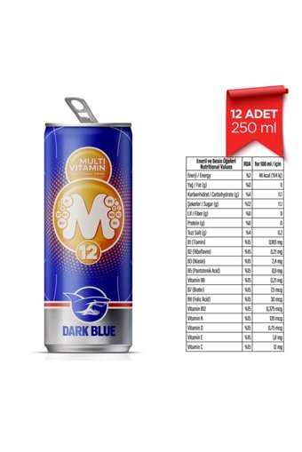 Dark Enerji İçeceği 12 Adet 250 ml
