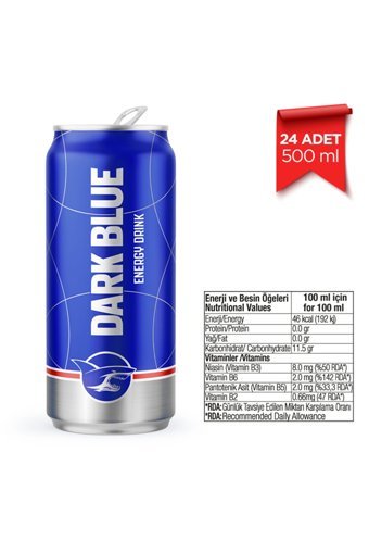 Dark Blue Enerji İçeceği 24 Adet 500 ml