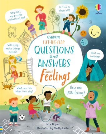 Lift-The-Flap Questions And Answers About Feelings Bryan, Lara Usborne