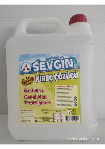 Sevgin Kireç Sökücü 5 kg