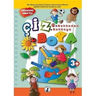 Noktadan Noktaya Çiz Boya 3+ Yaş Nesrin Çelik Misket Kitap