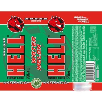 Hell Energy Karpuz Aromalı Enerji İçeceği 250 ml
