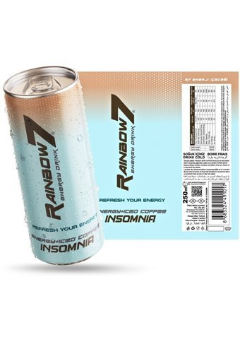 Rainbow7 Kahve Aromalı Enerji İçeceği 250 ml