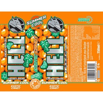 Hell Energy Egzotik Şeker Aromalı Enerji İçeceği 250 ml