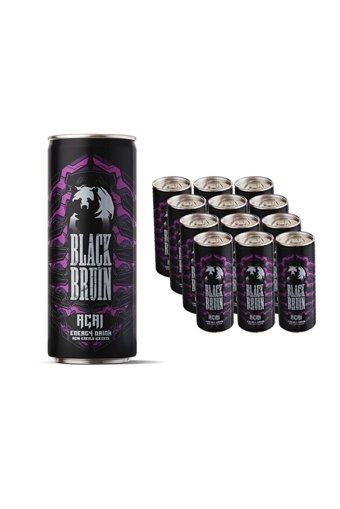 Black Bruin Enerji İçeceği Şekersiz 12 Adet 250 ml