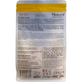 More For You Natural Tüm Ciltler İçin Boncuk Ağda 250 gr