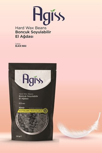 Agıss Black Carbon Soyulabilir Tüm Ciltler İçin Boncuk Ağda 220 gr