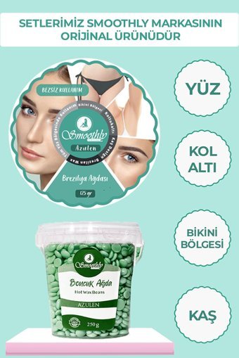 Smoothly Azulen Soyulabilir İçin Boncuk Ağda 4x250 gr