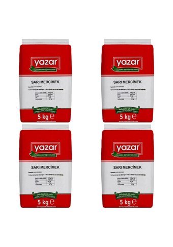 Yazar Sarı Mercimek 4x5 kg