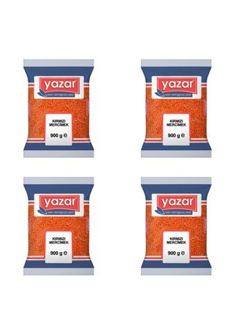 Yazar Kırmızı Mercimek 4x900 gr