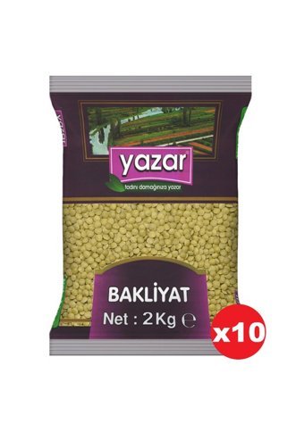 Yazar Yeşil Mercimek 10x2 kg