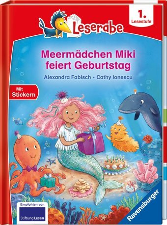 Meermdchen Miki Feiert Geburtstag - Lesen Lernen Mit Dem Leseraben - Erstlesebuch - Kinderbuch Ab 6 Jahren - Lesenlernen 1. Klasse Mdchen Und Jungen (Leserabe 1. Klasse) (Leserabe - 1. Lesestufe) Fabisch, Alexandra Ravensburger