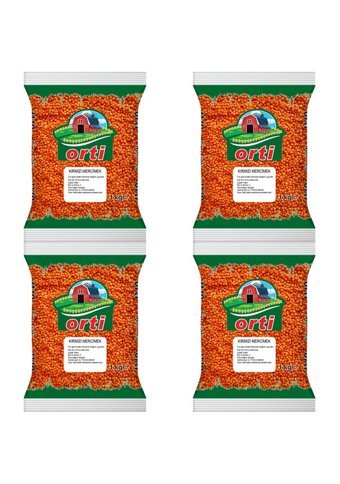 Orti Kırmızı Mercimek 4x1 kg