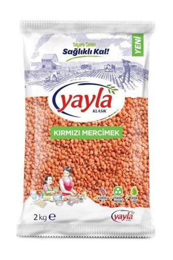 Yayla Kırmızı Mercimek 2 kg