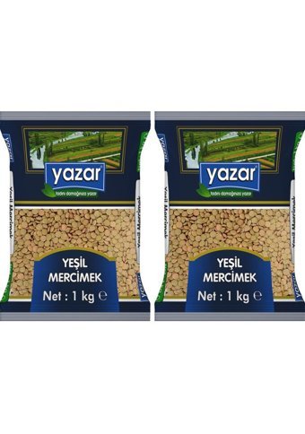 Yazar Yeşil Mercimek 2x1 kg
