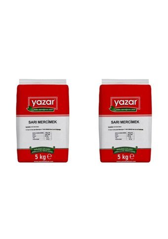 Yazar Sarı Mercimek 2x5 kg