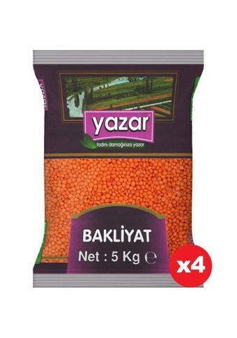 Yazar Kırmızı Mercimek 4x5 kg