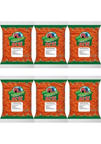 Orti Kırmızı Mercimek 6x1 kg