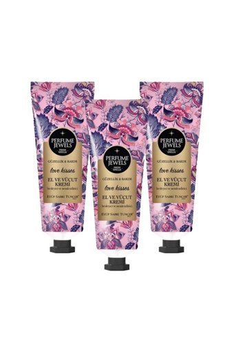 Eyüp Sabri Tuncer Love Kisses Zeytinyağlı Tüm Ciltler Organik Vegan Parfümlü El Kremi 3×50 ml
