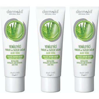 Dermokil Aloeveralı Tüm Ciltler Organik Vegan Parfümlü El Kremi 3×25 ml