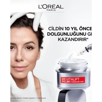 L'Oréal Paris Hyalüronik Asitli Tüm Ciltler Güneş Koruyuculu Organik Vegan Parfümlü El Kremi 50 ml
