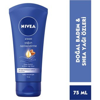 Nivea Badem Yağlı Kuru Ciltler Organik Vegan Parfümlü El Kremi 75 ml
