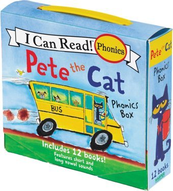 Pete The Cat Phonics Box: Includes 12 Mini-Books Featuring Short And Long Vowel Sounds Dean, James Harper Collıns