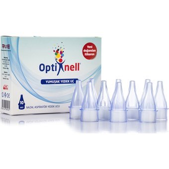 Optinell Şeffaf Nazal Burun Aspiratörü Yedek Ucu 2x10'lu Set