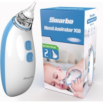 Smarbo X30-B Dijital Yedek Uçlu Elektrikli Burun Aspiratörü Seti Mavi