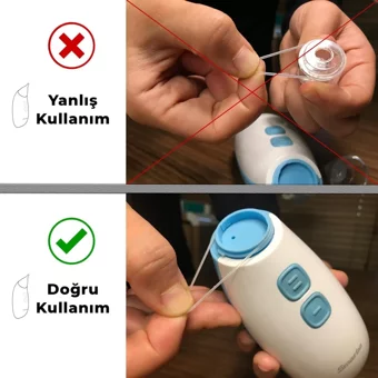 Smarbo X30-B Dijital Yedek Uçlu Elektrikli Burun Aspiratörü Seti Mavi