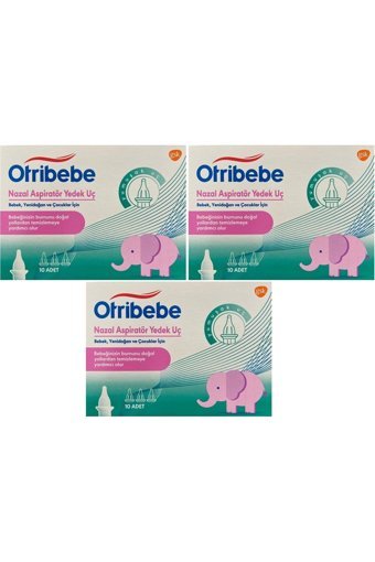 Otribebe Bebek Yenidoğan Çocuklar İçin Burun Aspiratörü Yedek Ucu 3x10'lu Set