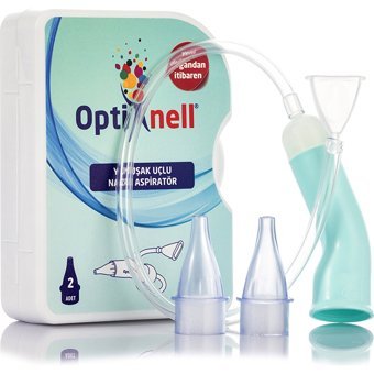 Optinell Şeffaf Yedek Uçlu Nazal Burun Aspiratörü Seti+Yedek Ucu 5x10'lu