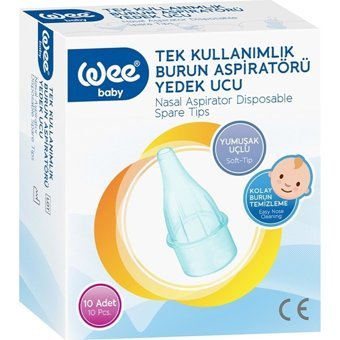 Wee Baby Mavi Burun Aspiratörü Yedek Uç 2x10'lu Set