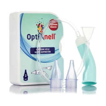 Optinell Şeffaf Nazal Burun Aspiratörü Seti+Yedek Ucu 2'li