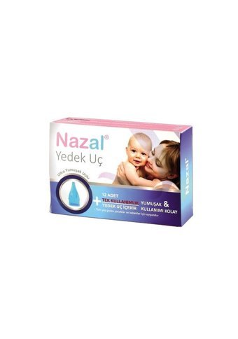 Nazal Mavi Burun Aspiratörü Yedek Ucu 12'li Set