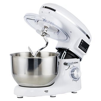 Yasomi SM 1504L Plastik 1500 W 5.5 lt Standlı Hamur Yoğurma ve Mutfak Şefi Beyaz