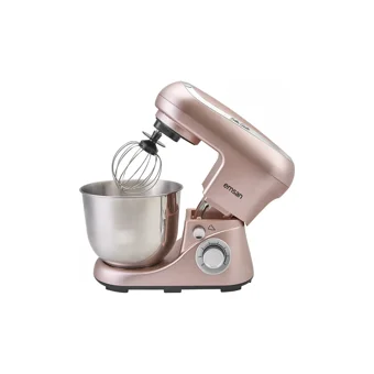 Emsan Bella Gusto Paslanmaz Çelik 1300 W 5 lt Standlı Hamur Yoğurma ve Mutfak Şefi Pembe