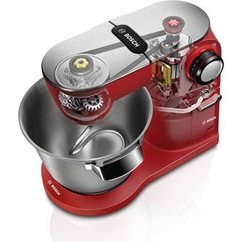 Bosch Kitchen Metal 1600 W 5.5 lt Standlı Hamur Yoğurma ve Mutfak Şefi Kırmızı