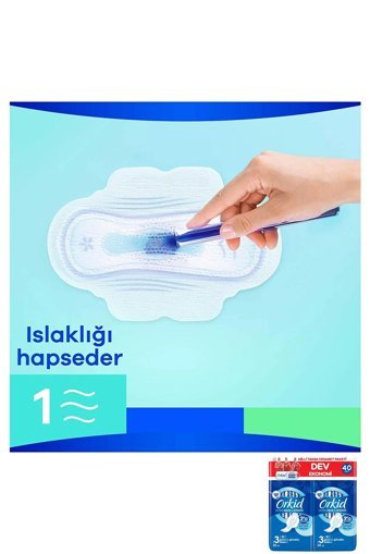 Orkid 2'Li Rahatlık Sistemi Organik 40'lı Gece Günlük Ped