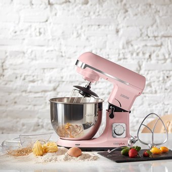 Cookplus Quick Chef 1001 Plastik 1000 W 5 lt Standlı Hamur Yoğurma ve Mutfak Şefi Pembe